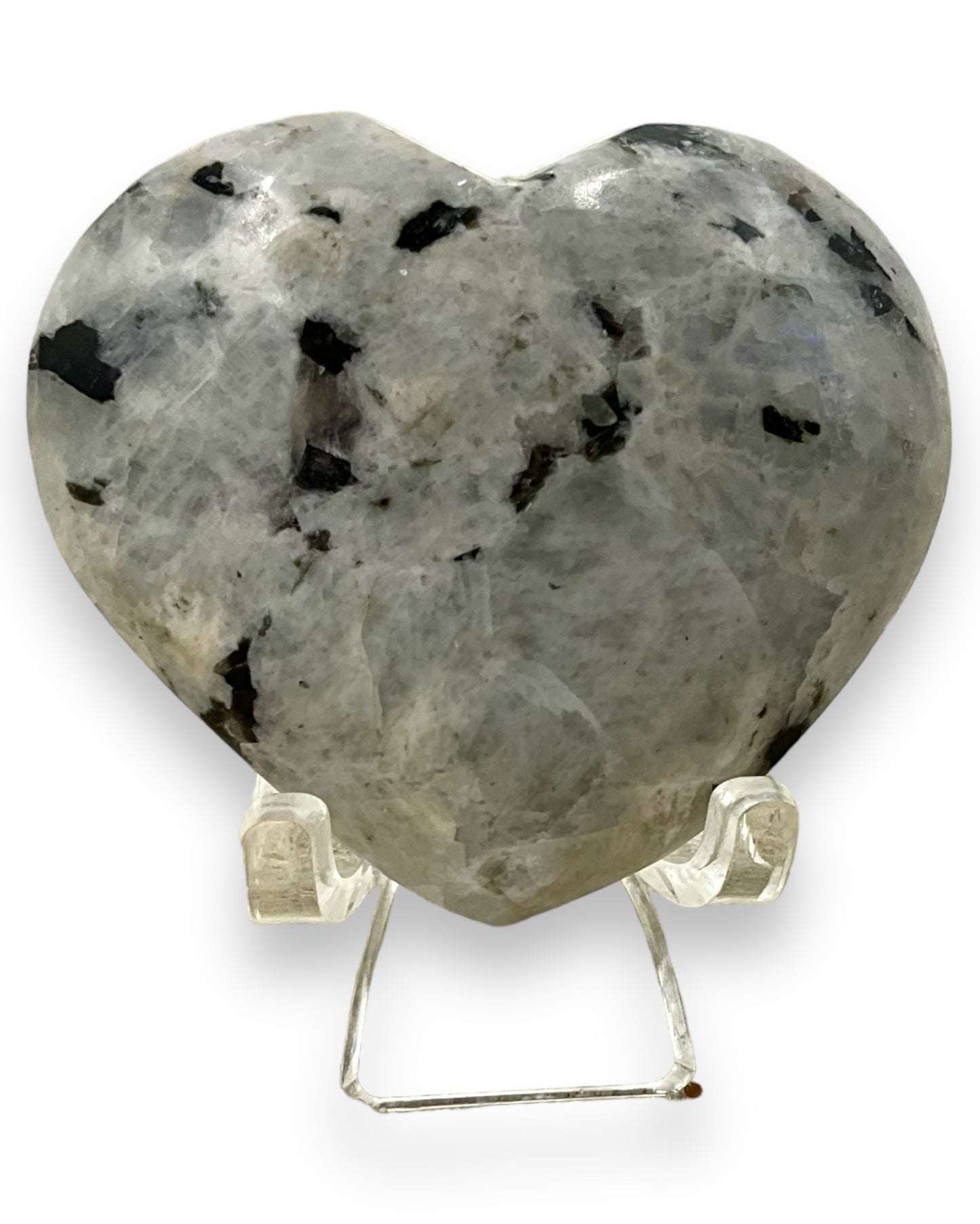 Rainbow Moonstone Heart