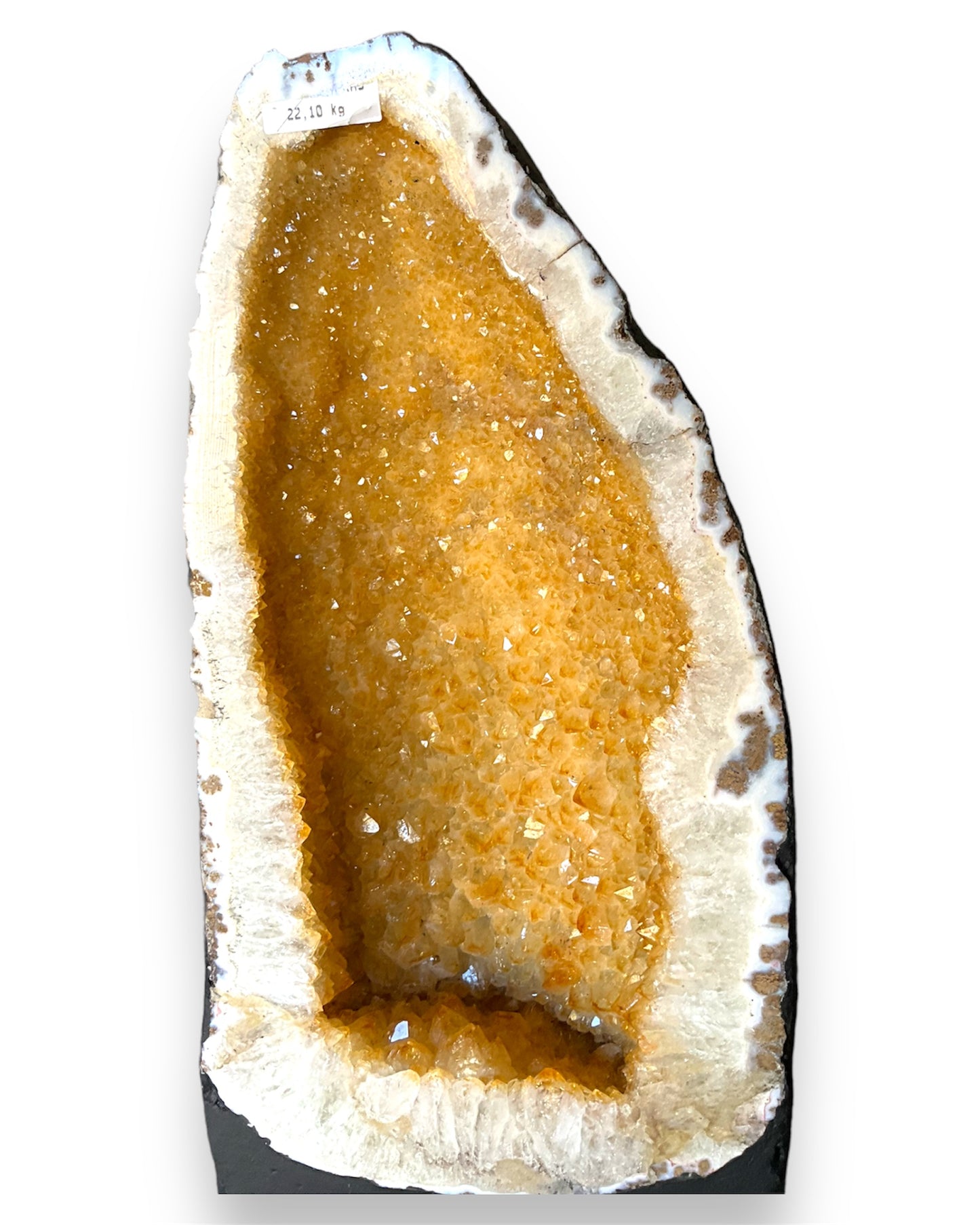 Citrine Geode Pair