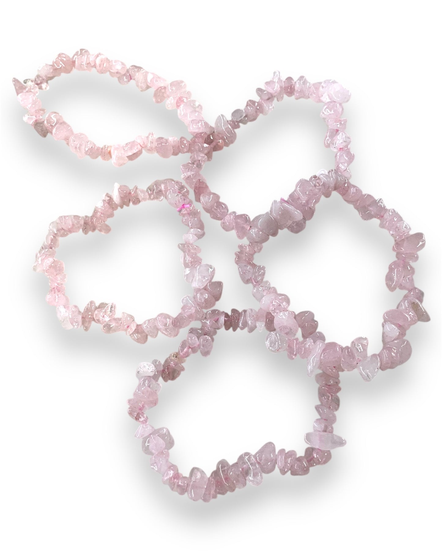 Rose Quartz Chip Bracelet