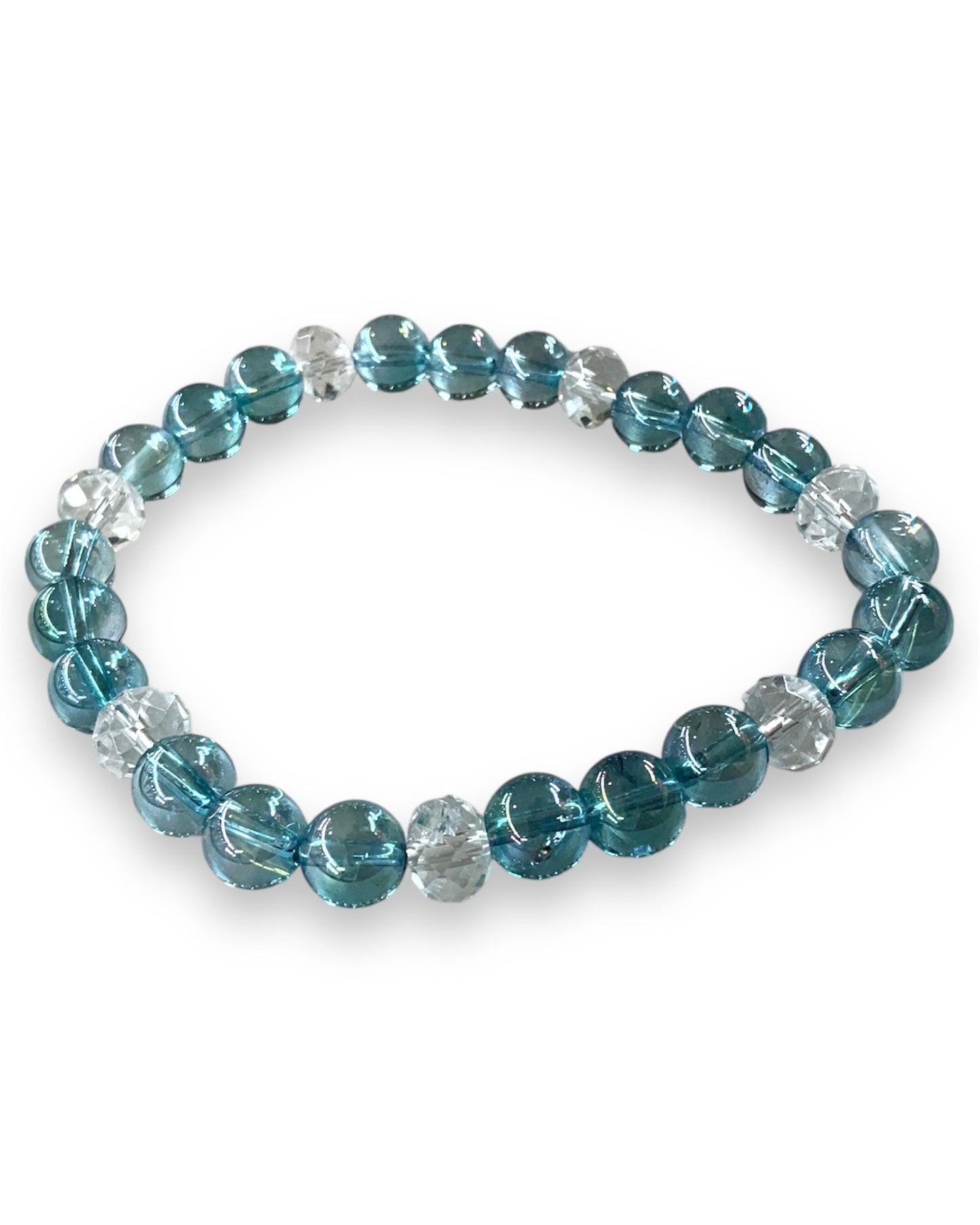 Aqua Aura & Quartz Bracelet