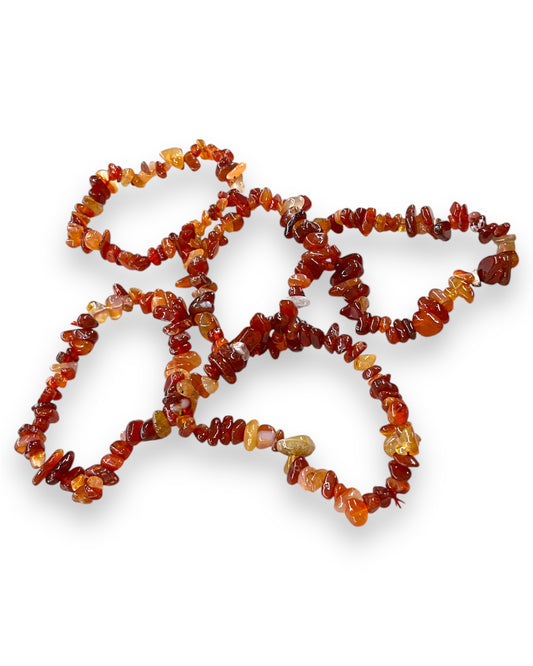 Carnelian Chip Bracelet