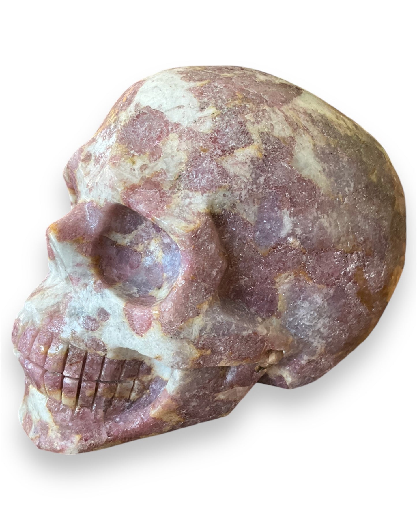 Pink Tourmaline Skull