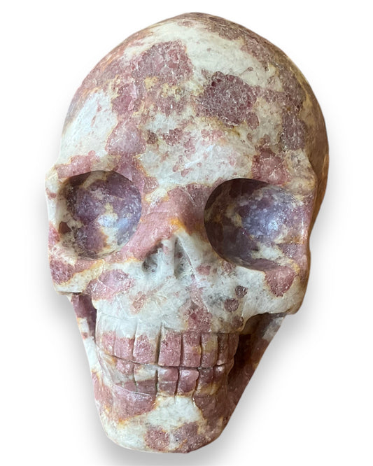 Pink Tourmaline Skull