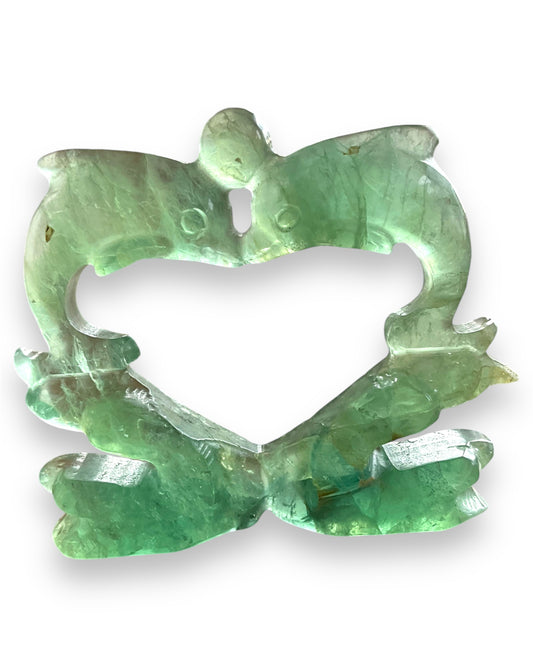 Green Fluorite Dolphins