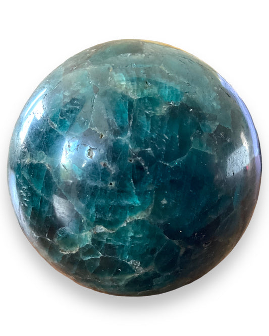 Blue Apatite Sphere