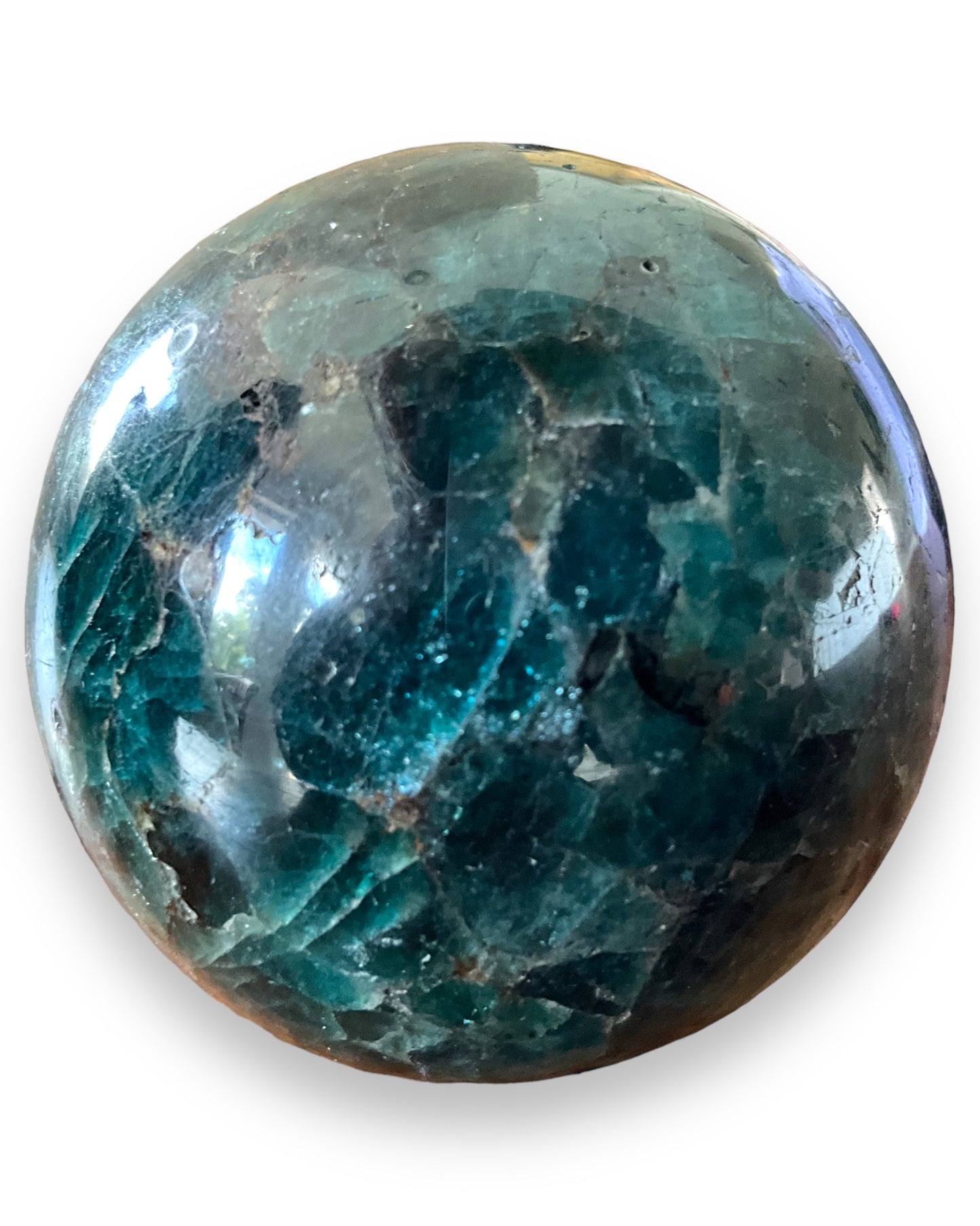 Blue Apatite Sphere