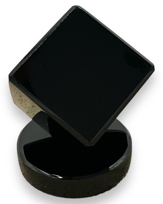 Black Obsidian Cube