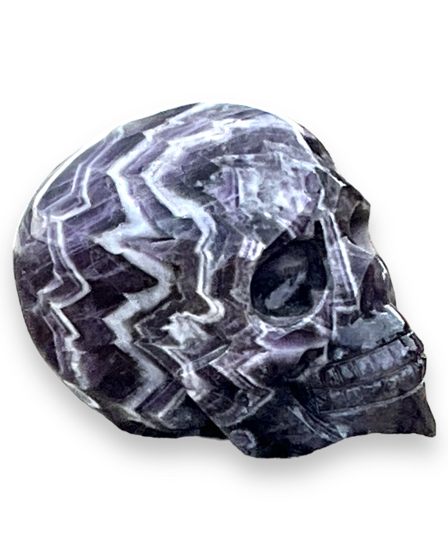 Chevron Amethyst Skull