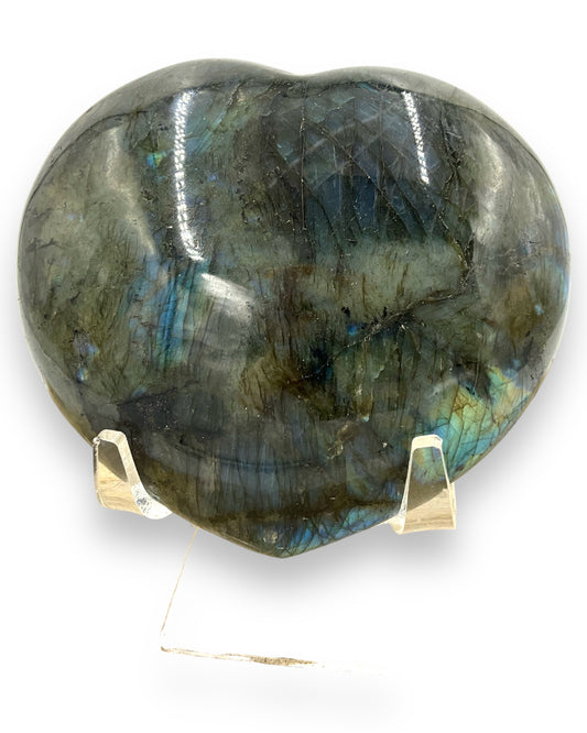 Labradorite Heart