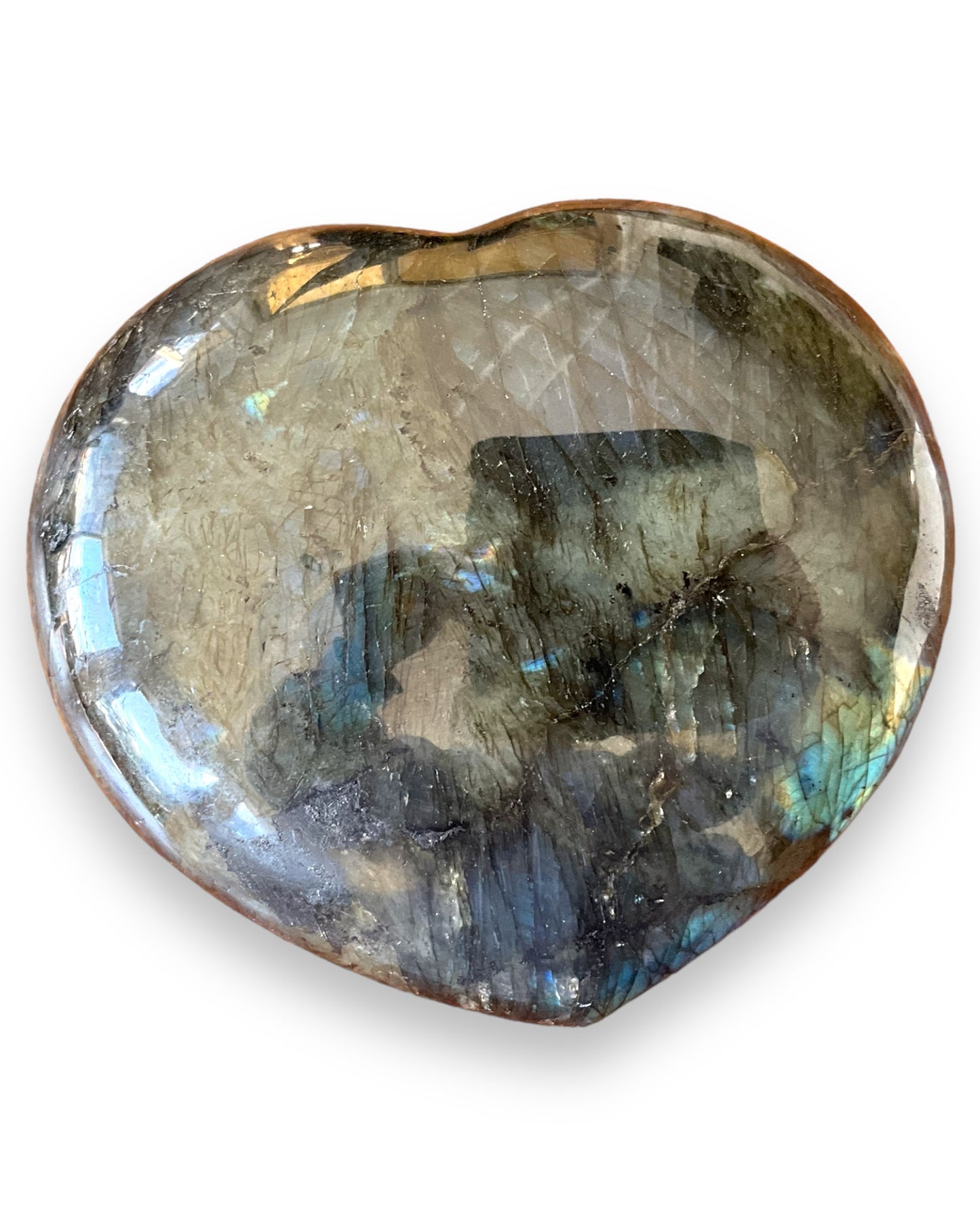 Labradorite Heart