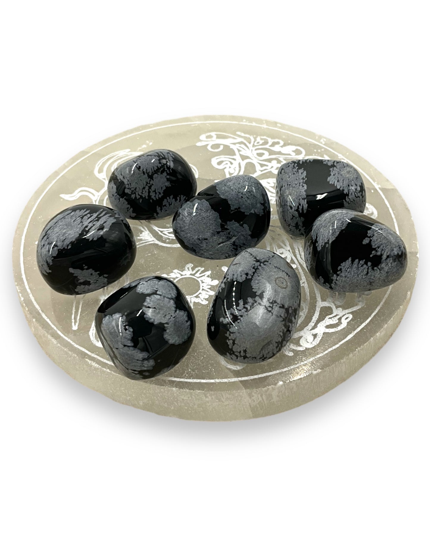 Snow Flake Obsidian Tumbled Stones