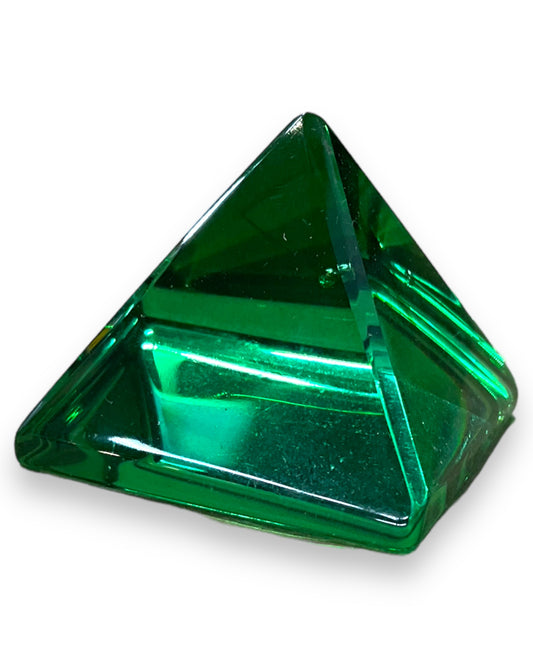 Green Obsidian Pyramid