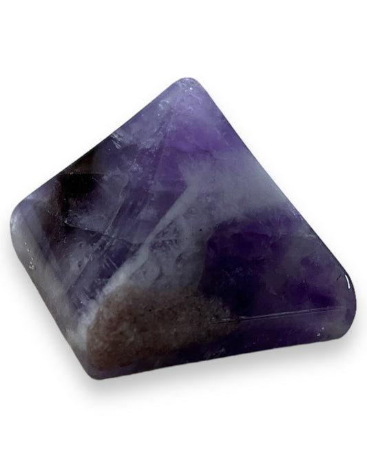 Chevron Amethyst Pyramid