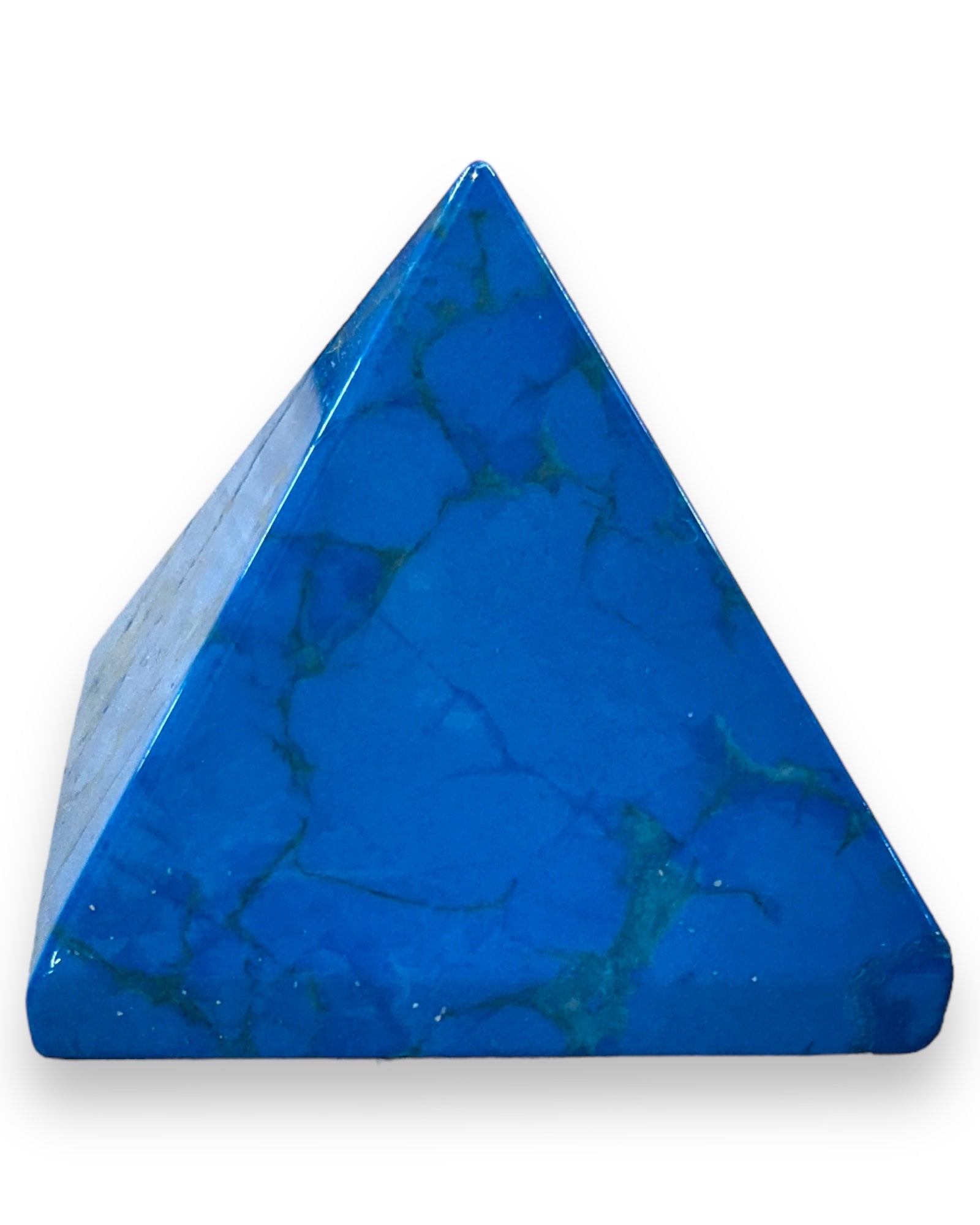 Blue Howlite Pyramid – Sea of Crystals