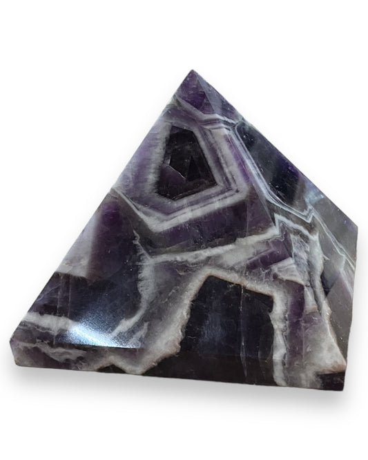 Chevron Amethyst Pyramid