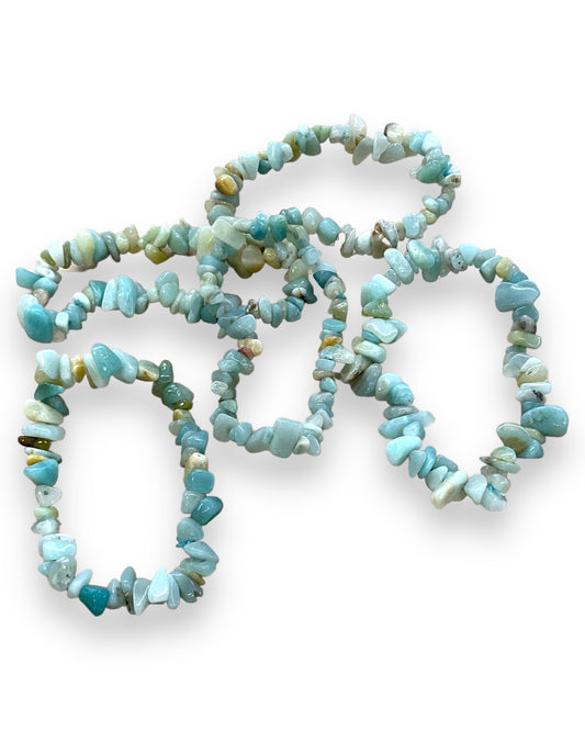 Amazonite Chip Bracelet