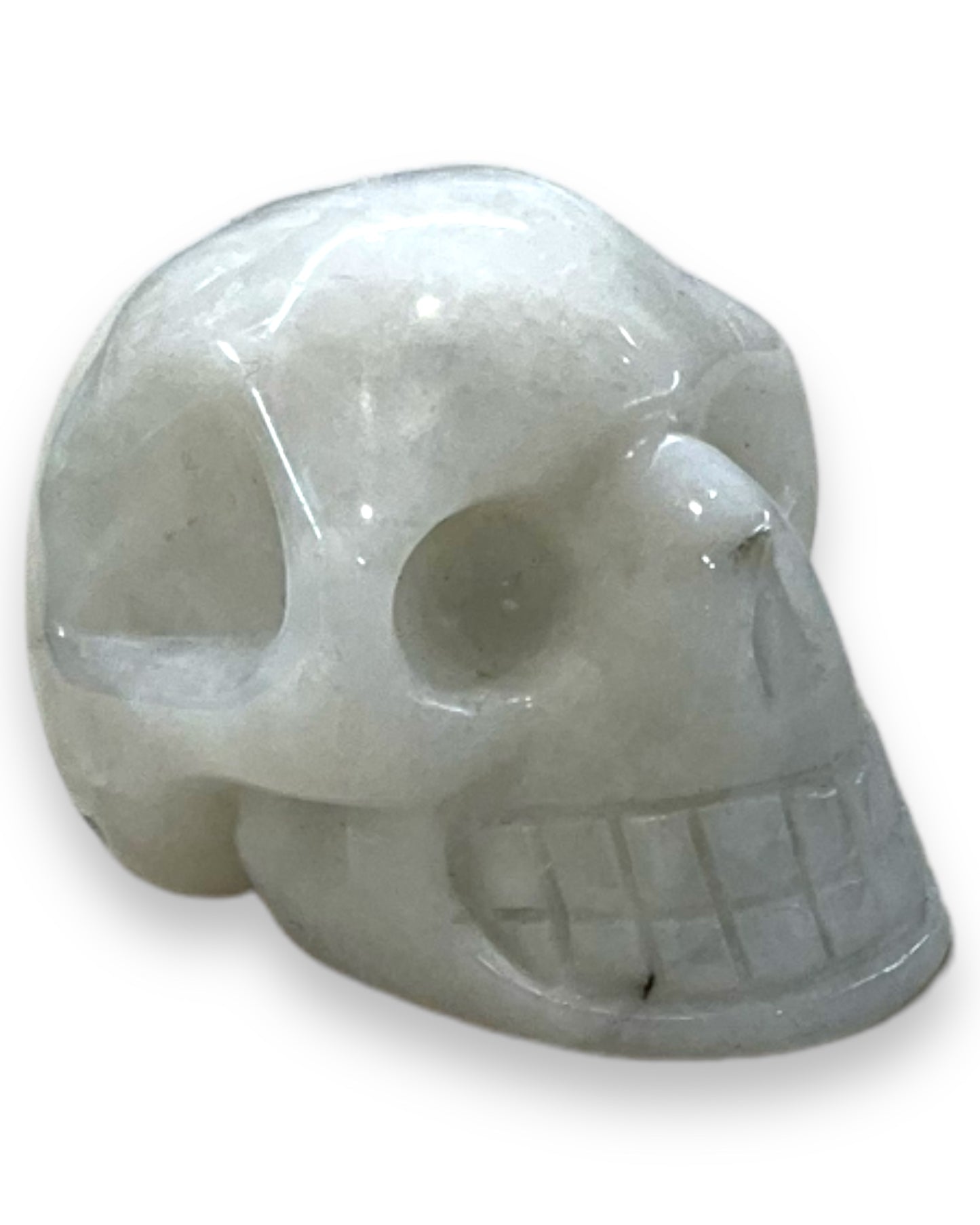 Rainbow Moonstone Skull