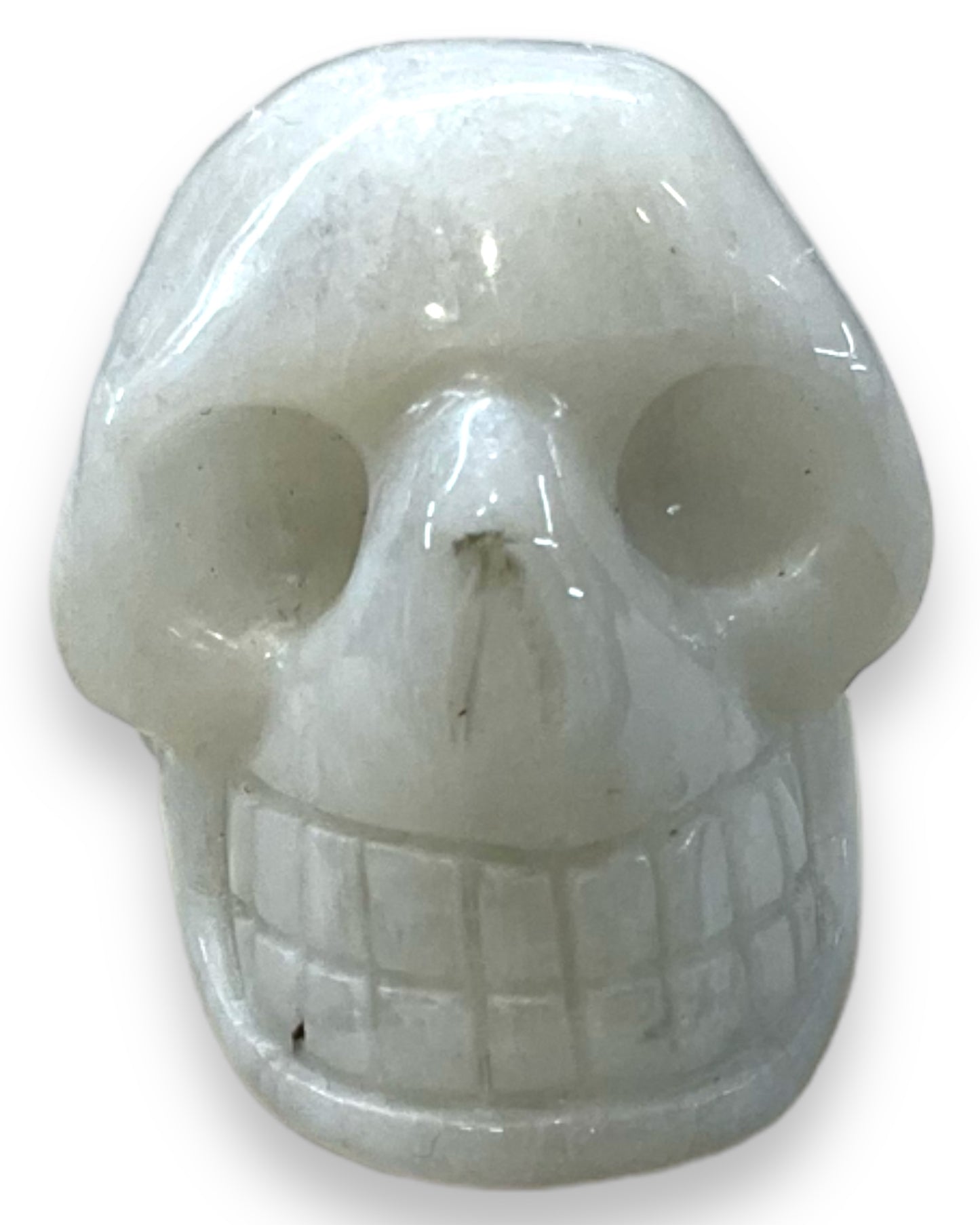 Rainbow Moonstone Skull