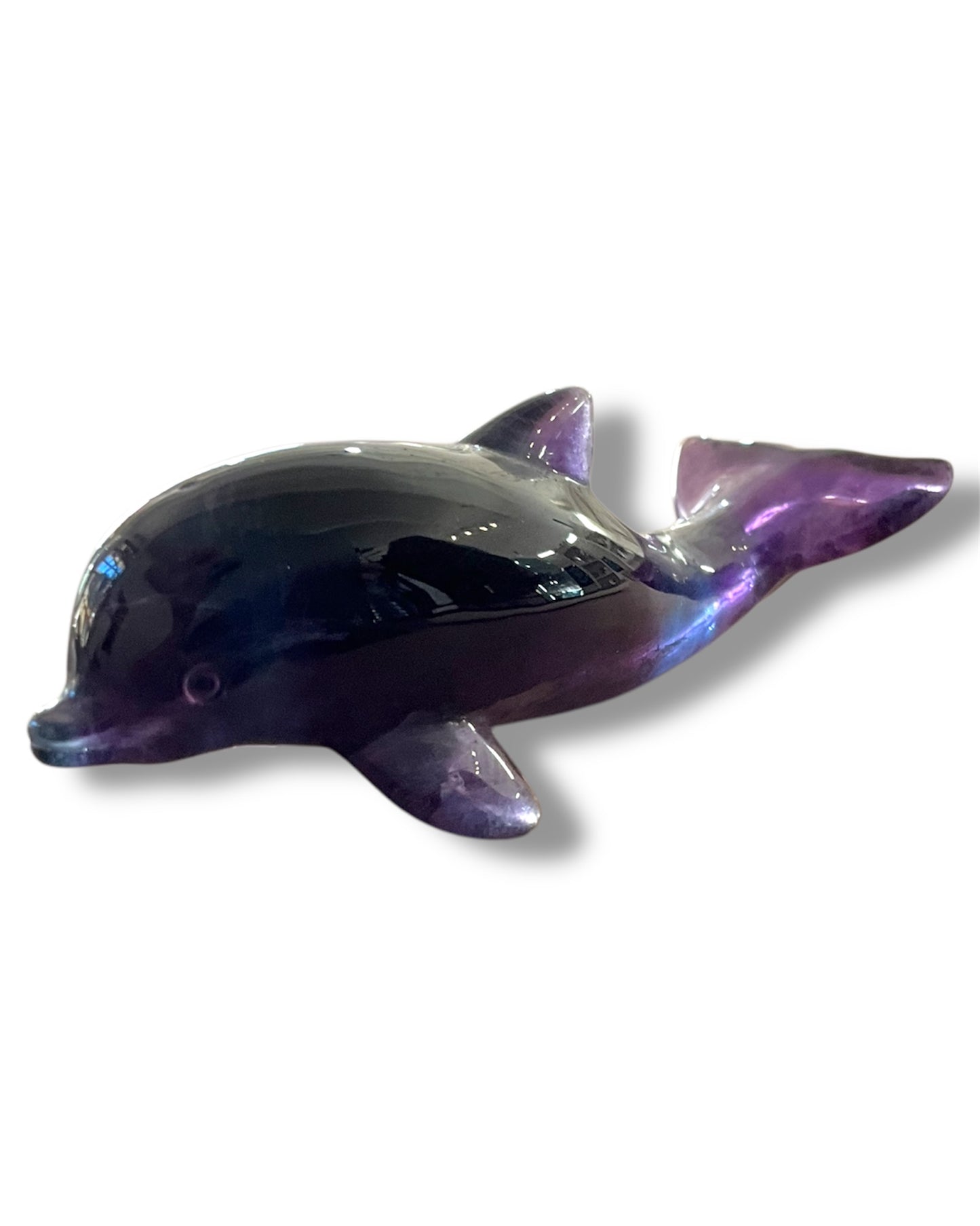 Rainbow Fluorite Dolphin